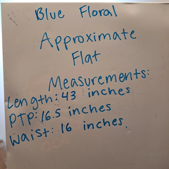 Unbranded Dark Blue Floral Smocked Girly Sleeveless Midi Dress Size Small - Picture 6 of 6